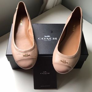 NIB Coach Leather Flats